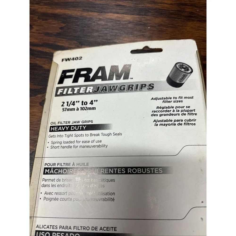 FRAM FILTER JAW GRIPS FW402‎ 2 1/4